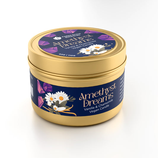 Amethyst Dreams - Vanilla & Chamomile Candle