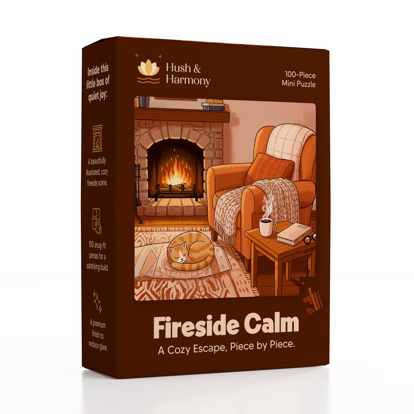 Fireside Calm - 100-Piece Mini Puzzle