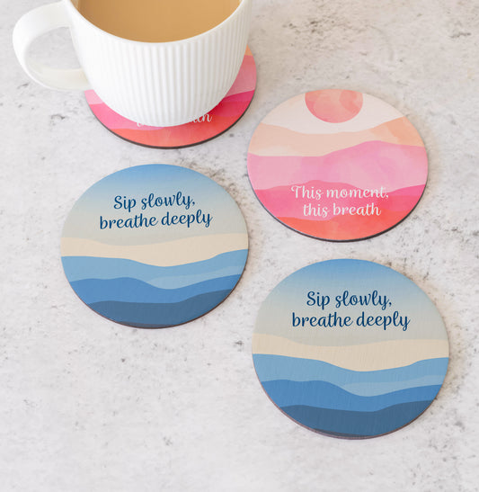 Peaceful Sips Coasters (Set of 2)