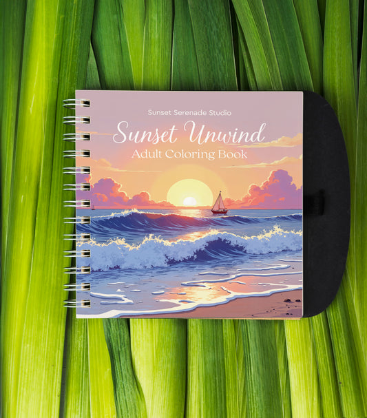 Sunset Unwind  - Adult Coloring Book