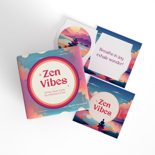 "Zen Vibes" Inspirational Pop-open Cards